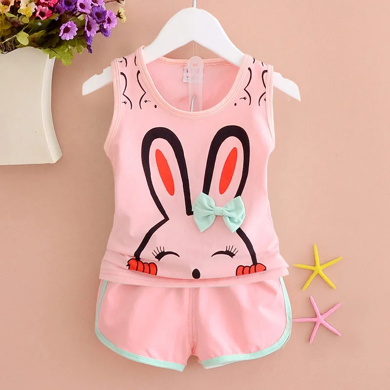 BibiCola summer Baby girl Top Short Pants clothes set Cute Rabbit Girls Clothing vest+shorts baby girl Fashion clothes suits
BibiCola summer Baby girl Top Short Pants clothes set Cute Rabbit Girls Clothing vest+shorts baby girl Fashion clothes suits