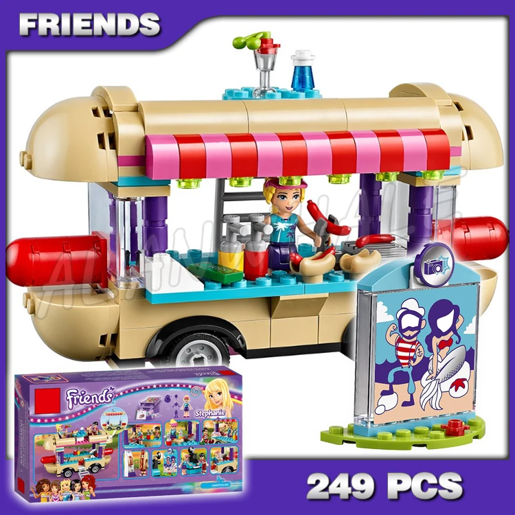 249pcs Friends 10559 Girls Princess Amusement Park Hot Dog Van DIY 3D Blocks AlanWhale Toy Gift Compatible with Lego
249pcs Friends 10559 Girls Princess Amusement Park Hot Dog Van DIY 3D Blocks AlanWhale Toy Gift Compatible with Lego