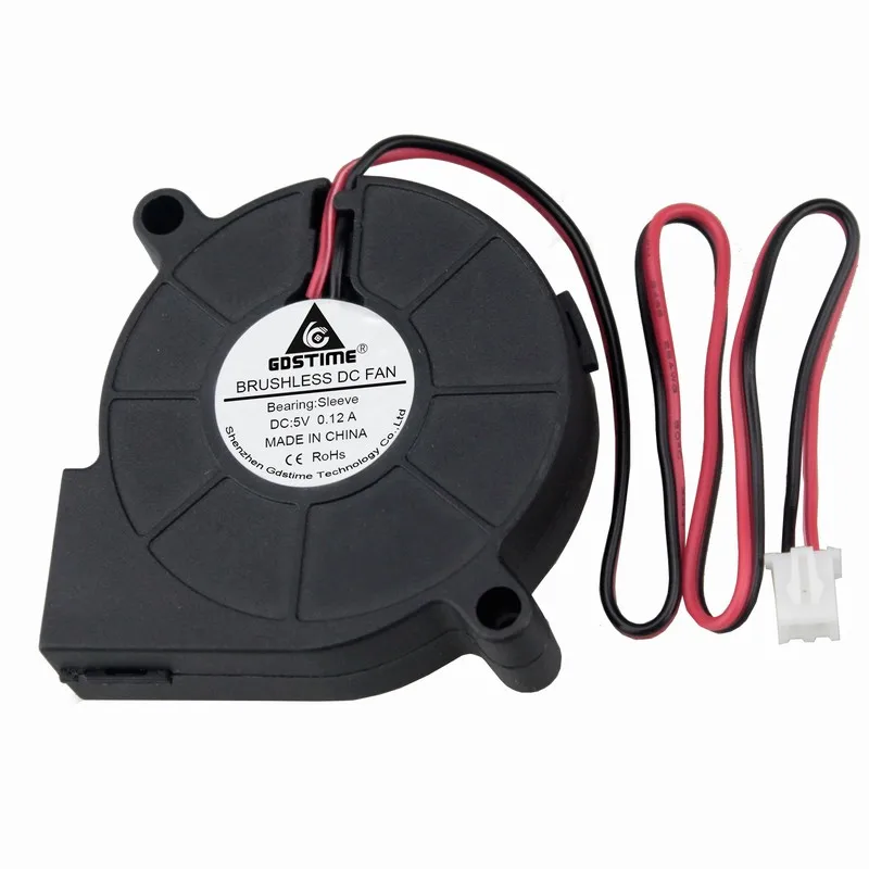 20 Pcs Gdstime 12V DC Brushless Blower Fan 50mm x 15mm High RPM 50x15mm 5015S Turbo Cooling Fan 0.12A
20 Pcs Gdstime 12V DC Brushless Blower Fan 50mm x 15mm High RPM 50x15mm 5015S Turbo Cooling Fan 0.12A