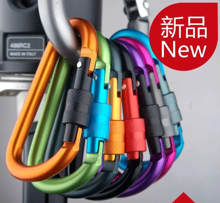 By DHL 200pcs 8cm Multi-color Aluminum Alloy Carabiner D-Ring Key Chain Clip Camping Keyring Snap Hook Outdoor Travel tool
By DHL 200pcs 8cm Multi-color Aluminum Alloy Carabiner D-Ring Key Chain Clip Camping Keyring Snap Hook Outdoor Travel tool