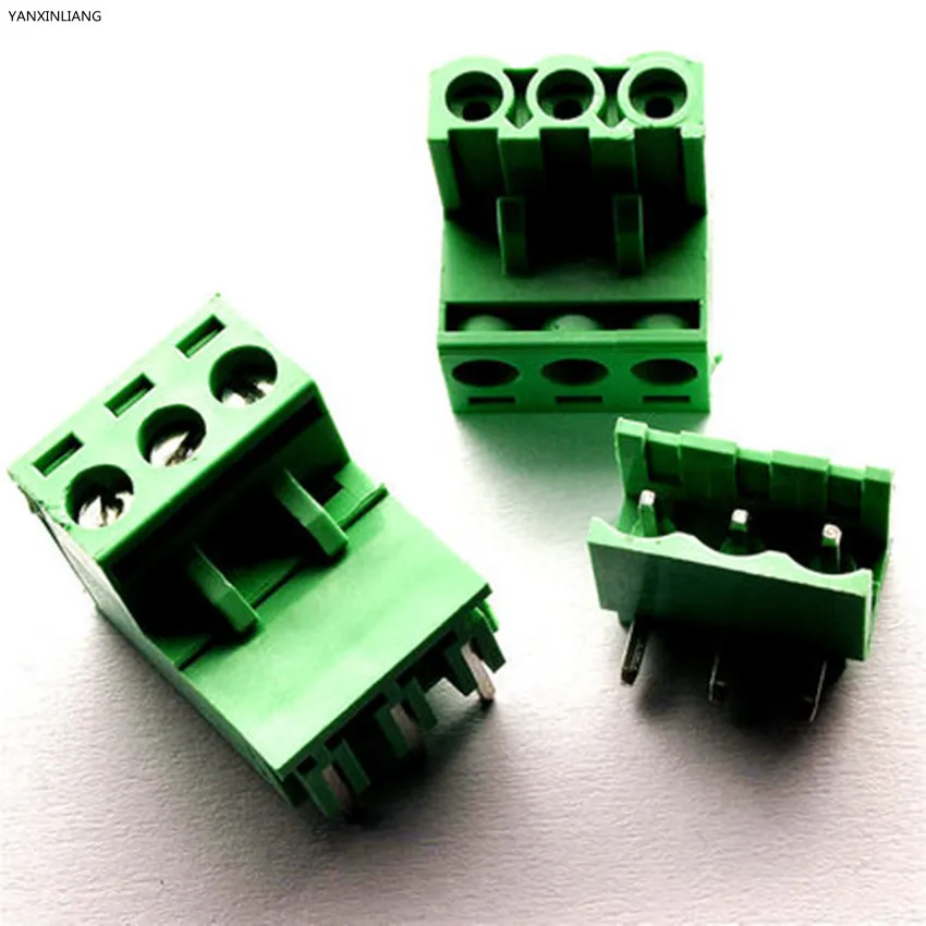 10 sets 5.08 3pin Right angle Terminal plug type 300V 10A 5.08mm pitch connector pcb screw terminal block
10 sets 5.08 3pin Right angle Terminal plug type 300V 10A 5.08mm pitch connector pcb screw terminal block