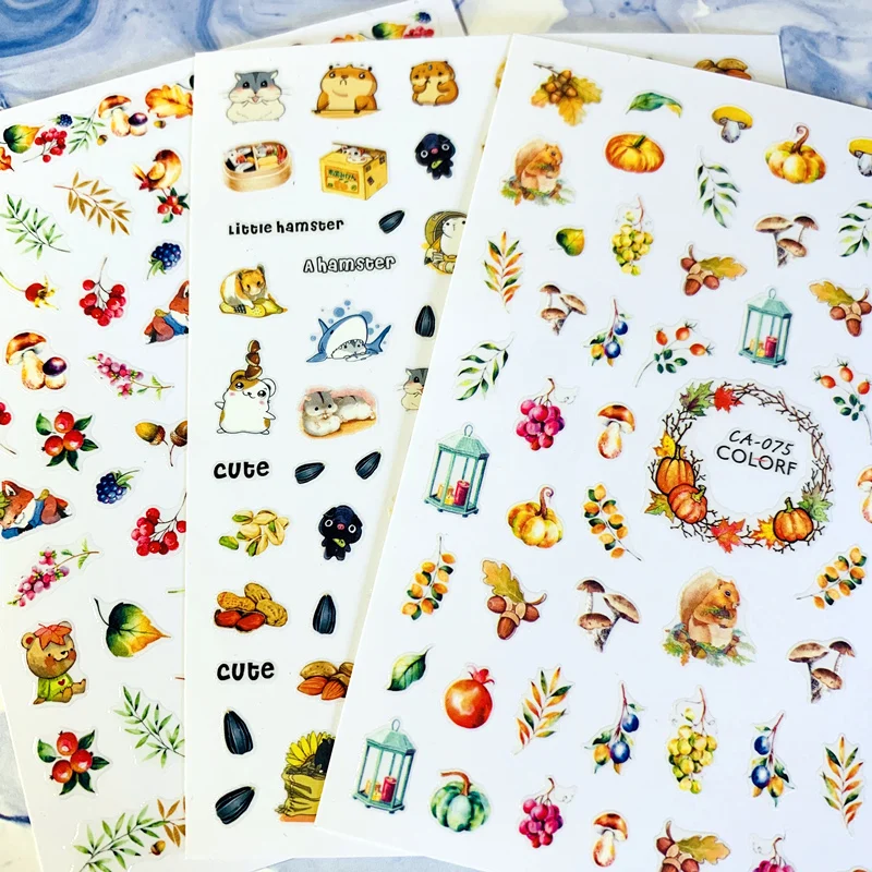 Newest CA-75-120-347Autumn leaves squirrel 3d nail art sticker nail decal stamping export japan designs rhinestones decorations
Newest CA-75-120-347Autumn leaves squirrel 3d nail art sticker nail decal stamping export japan designs rhinestones decorations