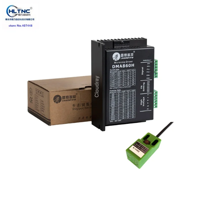 1pcs Stepper Motor Controller Leadshine DMA860H 2-phase Digital Stepper Motor Driver 7.2A MA860+1pcs limit sensor SN04-N cnc
1pcs Stepper Motor Controller Leadshine DMA860H 2-phase Digital Stepper Motor Driver 7.2A MA860+1pcs limit sensor SN04-N cnc