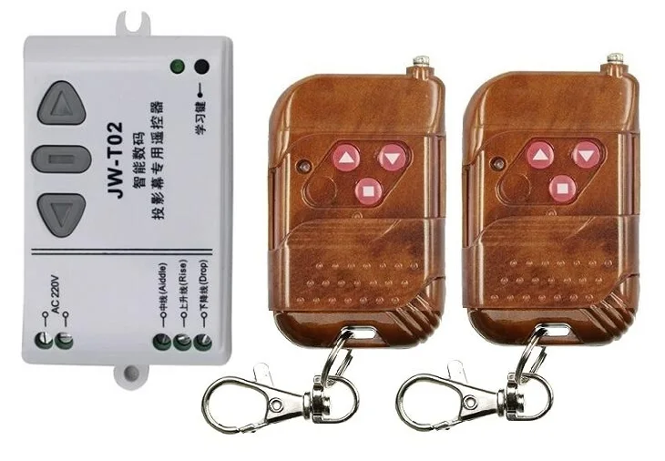 AC 110V 220V Wireless remote control switch Motor forward inversion forward/reverse/stop for shutters/gate/projection screen
AC 110V 220V Wireless remote control switch Motor forward inversion forward/reverse/stop for shutters/gate/projection screen