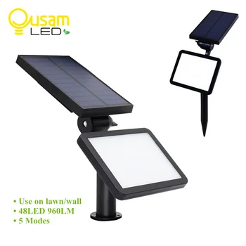 Outdoor Solar Lamp 48led Waterproof Garden Solar Lights With Panel Wireless Use On Lawn/Wall Light Super Bright 960LM
Outdoor Solar Lamp 48led Waterproof Garden Solar Lights With Panel Wireless Use On Lawn/Wall Light Super Bright 960LM