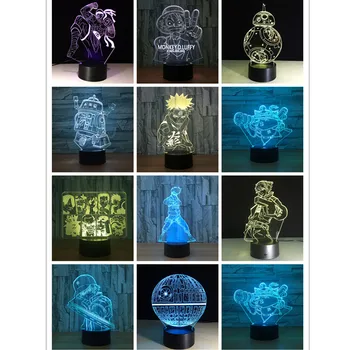 Anime One Piece Naruto Chramatic Lamp Creative 3D LED Night light Home Decor Acrylic Action Figure Toy P1184
Anime One Piece Naruto Chramatic Lamp Creative 3D LED Night light Home Decor Acrylic Action Figure Toy P1184