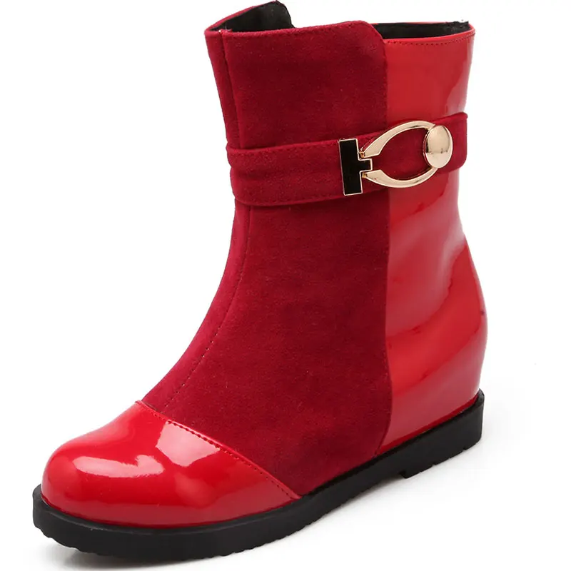 Round Toe PU Leather shoes mujer Fashion Sexy Design for women Women Increasing heel shoes boots Ankle boots Med heels ZT345
Round Toe PU Leather shoes mujer Fashion Sexy Design for women Women Increasing heel shoes boots Ankle boots Med heels ZT345