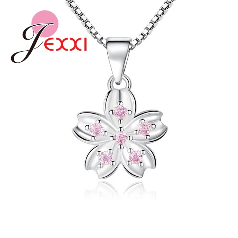 Charming Fashion Romantic Flower Shape Pendant Necklace For Women Birthday Gift 925 Sterling Silver Clear Crystal
Charming Fashion Romantic Flower Shape Pendant Necklace For Women Birthday Gift 925 Sterling Silver Clear Crystal