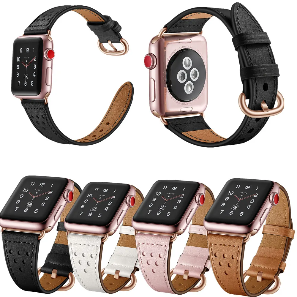 Slim Wrist Leather Band Bracelet for Apple Watch Series 5 4 3 2 1 Watchband Replacement Strap Men/Women 38/42/40/44mm
Slim Wrist Leather Band Bracelet for Apple Watch Series 5 4 3 2 1 Watchband Replacement Strap Men/Women 38/42/40/44mm
