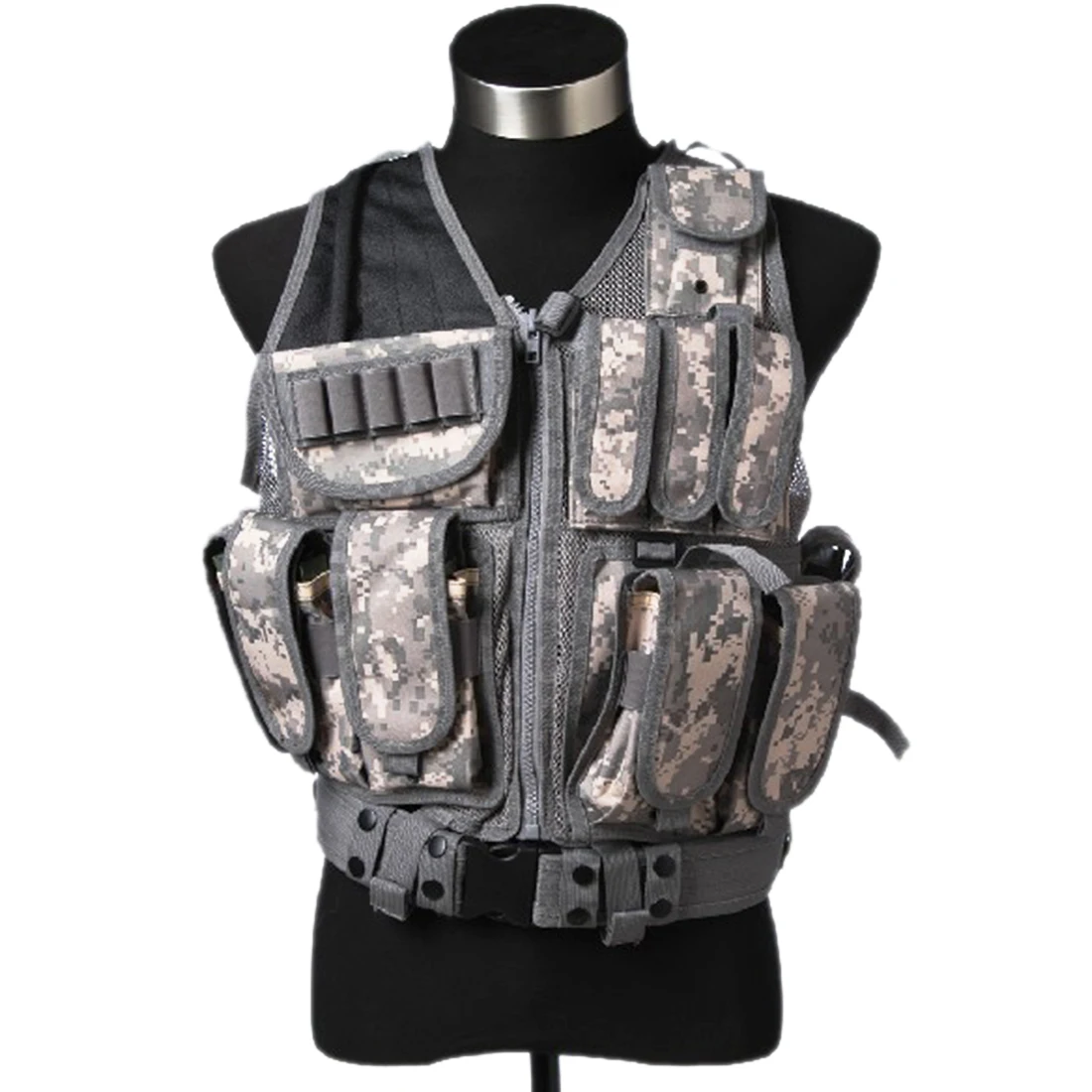 Mesh Tactical Vest Combat Molle Military Multi Pockets Waistcoat with Holster Hunting Waregame Equipment Airsoft CS Training
Mesh Tactical Vest Combat Molle Military Multi Pockets Waistcoat with Holster Hunting Waregame Equipment Airsoft CS Training