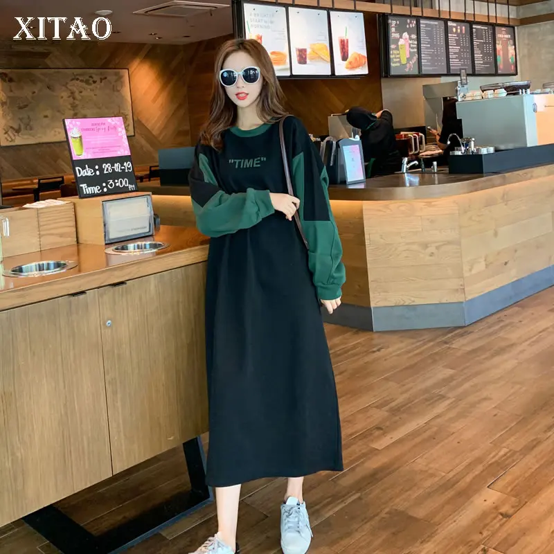 XITAO Tide Hit Color Long Sweatshirt Patchwork Thin Lazy Wind Match All Women Clothes 2019 Pullover Full Sleeve Autumn ZLL4260
XITAO Tide Hit Color Long Sweatshirt Patchwork Thin Lazy Wind Match All Women Clothes 2019 Pullover Full Sleeve Autumn ZLL4260