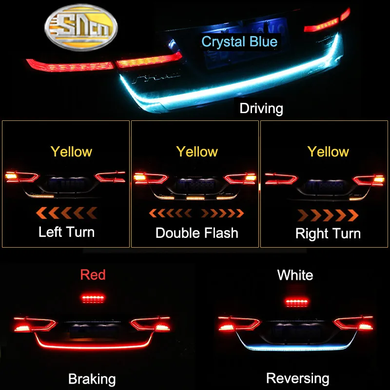 Universa 1.2M/1.5M Trunk Strip Light LED Car Dynamic Streamer Tail Box Lights Multi-function Driving Brake Turn signal Reversing
Universa 1.2M/1.5M Trunk Strip Light LED Car Dynamic Streamer Tail Box Lights Multi-function Driving Brake Turn signal Reversing