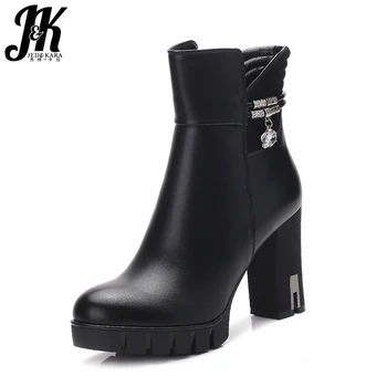JK 2018 Winter Warm Platform Female Shoes New Thick High Heels Ankle Boots Women Autumn Pu Crystal Bootie Round Toe Footwear
JK 2018 Winter Warm Platform Female Shoes New Thick High Heels Ankle Boots Women Autumn Pu Crystal Bootie Round Toe Footwear