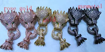 2sets 40mm Micro Pave Diamond CZ Leopard Panther Head Clasps, Micro Pave Cubic Zirconia, Jewelry Clasp & Hook
2sets 40mm Micro Pave Diamond CZ Leopard Panther Head Clasps, Micro Pave Cubic Zirconia, Jewelry Clasp & Hook