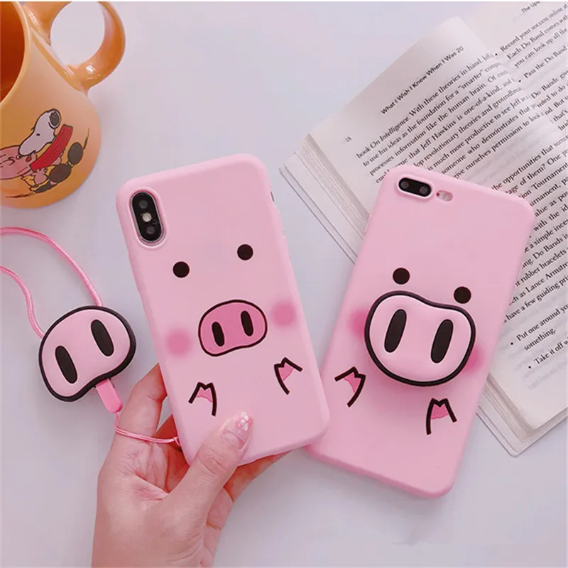 For Pink cartoon pig airbag bracket AppleX/6sp mobile phone shell iphone8 XS XR 7plus all-inclusive silicone lanyard shell
For Pink cartoon pig airbag bracket AppleX/6sp mobile phone shell iphone8 XS XR 7plus all-inclusive silicone lanyard shell