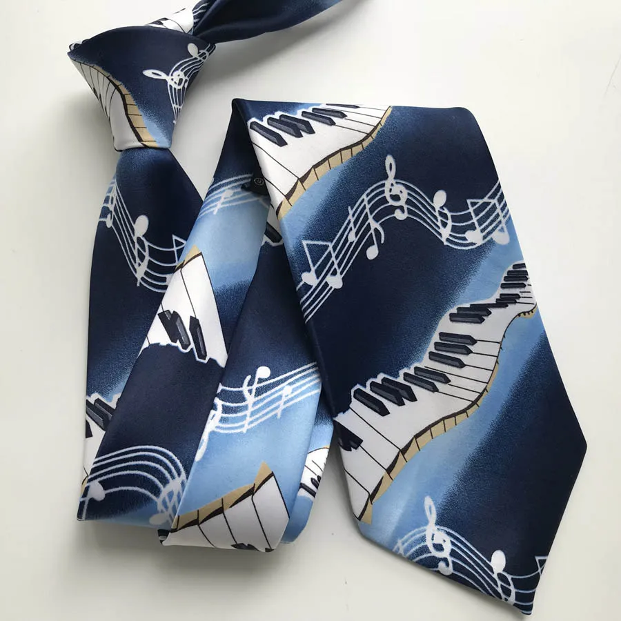 2019 Designer's Men Tie Fashion Music Printed Necktie Piano with Musical Notes Ties for Musician
2019 Designer's Men Tie Fashion Music Printed Necktie Piano with Musical Notes Ties for Musician
