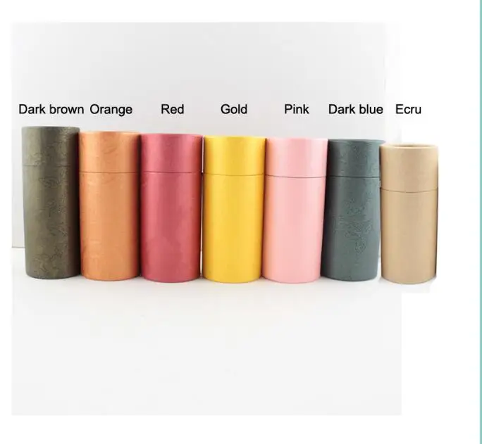 

50pcs 10ml/20ml/30ml/50ml/100ml Round Tube Carton Box Kraft Paper Cardboard Box For Essential Oil Bottle Packaging Gift Box