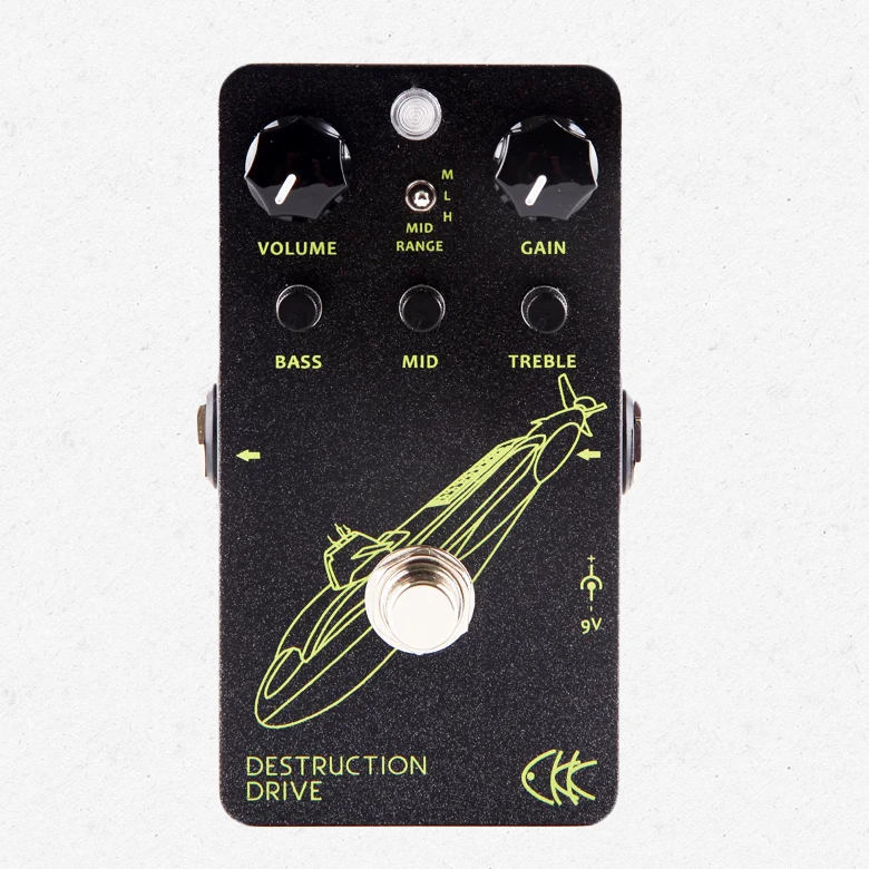 CKK Electronics Destruction Drive Aggressive High-Gain Distortion Guitar Effect Pedal Great for Heavy Metal
CKK Electronics Destruction Drive Aggressive High-Gain Distortion Guitar Effect Pedal Great for Heavy Metal