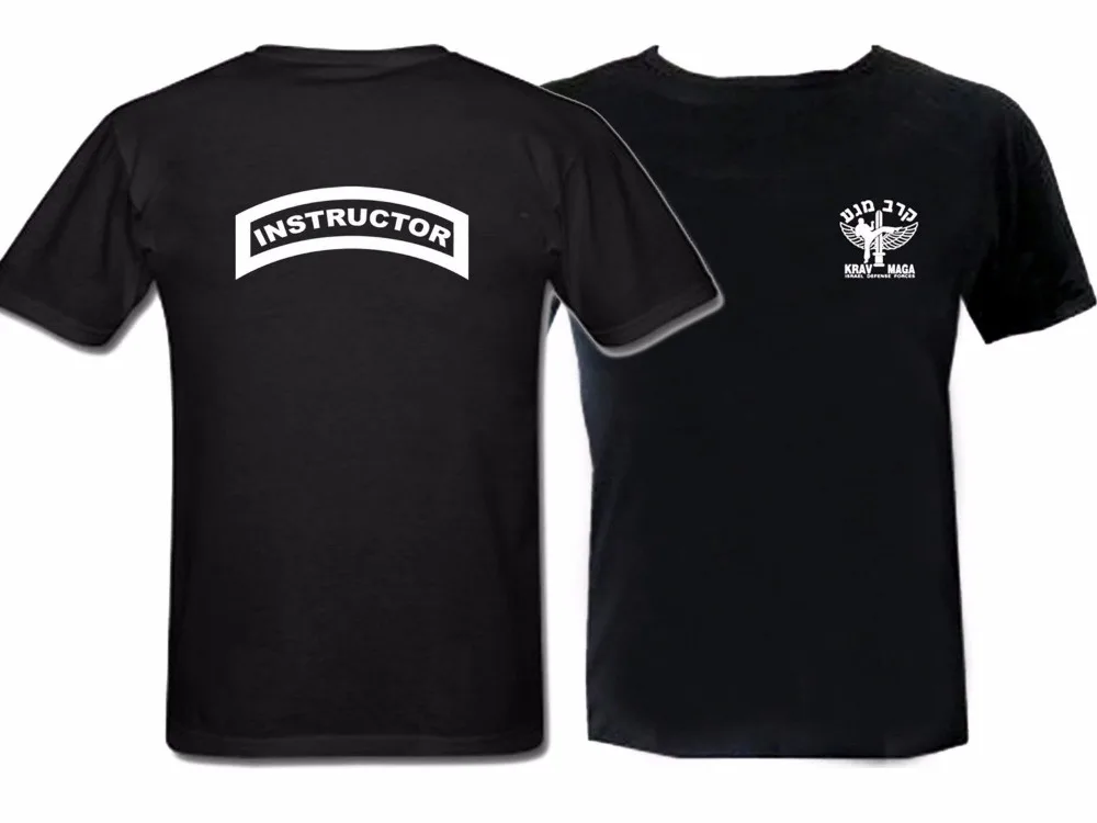 2019 Summer Mens Man Fashion Round Collar T Shirt Krav Maga Instructor Front & Back Print Customized Black summer Tee T Shirt
2019 Summer Mens Man Fashion Round Collar T Shirt Krav Maga Instructor Front & Back Print Customized Black summer Tee T Shirt