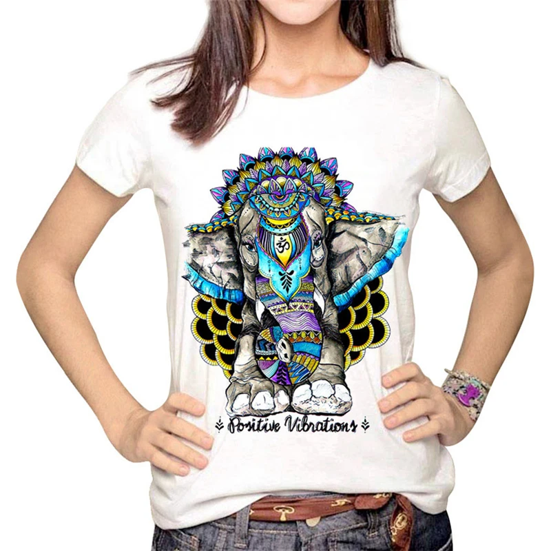 Fashion T shirt Women Vintage Spring Summer Ladys Clothing Tops Animal Elephant print tops o-neck white hipster girl tee
Fashion T shirt Women Vintage Spring Summer Ladys Clothing Tops Animal Elephant print tops o-neck white hipster girl tee
