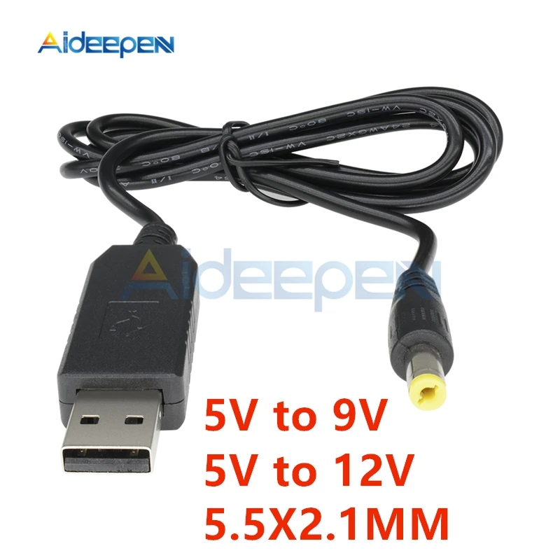1Pcs 5V to 9V/12V DC-DC Converter Cable USB to 5.5X2.1MM DC Jack Step-up Power Module Cable String
1Pcs 5V to 9V/12V DC-DC Converter Cable USB to 5.5X2.1MM DC Jack Step-up Power Module Cable String