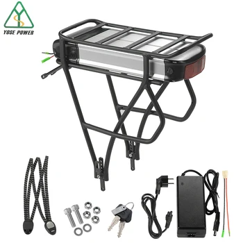 Electric Bike 36V 48V 12.5Ah Rear Rack Battery Pack for 26"-28" V-brake of rear wheel with Luggage Hanger Ebike Lithium Battery
Electric Bike 36V 48V 12.5Ah Rear Rack Battery Pack for 26"-28" V-brake of rear wheel with Luggage Hanger Ebike Lithium Battery