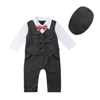 Autumn New Baby Boys Rompers Casual Full Sleeve Bow Tie Gentleman Playsuits + Hats Two Pieces Babe Kids Children Clothing 3-24M
Autumn New Baby Boys Rompers Casual Full Sleeve Bow Tie Gentleman Playsuits + Hats Two Pieces Babe Kids Children Clothing 3-24M