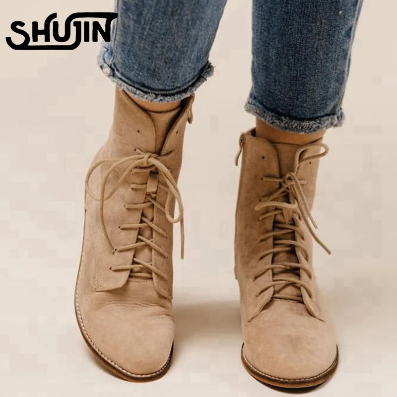 2019 Zipper Ankle Short Boots Shoes Women Solid Color Flock Med Heel Female Shoes Comfort Casual Large Size Ladies Boots
2019 Zipper Ankle Short Boots Shoes Women Solid Color Flock Med Heel Female Shoes Comfort Casual Large Size Ladies Boots
