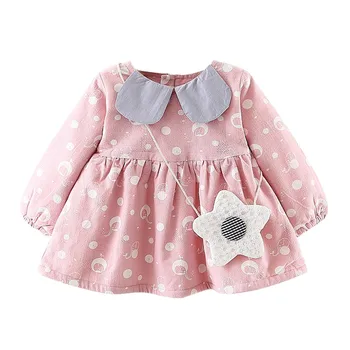 LONSANT Baby Girls Dress Toddler Long Sleeves Dot Print Thick Warm Coat Dress+Bag Sets Baby Girls spring winter clothes
LONSANT Baby Girls Dress Toddler Long Sleeves Dot Print Thick Warm Coat Dress+Bag Sets Baby Girls spring winter clothes