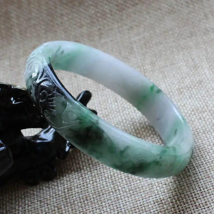 5151 Chinese Hand-carved Emerald Green stoneite stone Gems Bracelet Bangle 59mm 10.20 40
5151 Chinese Hand-carved Emerald Green stoneite stone Gems Bracelet Bangle 59mm 10.20 40