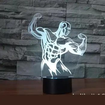 New Fitness 3d Lights 7 color change desk lamp Acrylic Usb Led Light Fixtures Powerbank Led Night Light
New Fitness 3d Lights 7 color change desk lamp Acrylic Usb Led Light Fixtures Powerbank Led Night Light