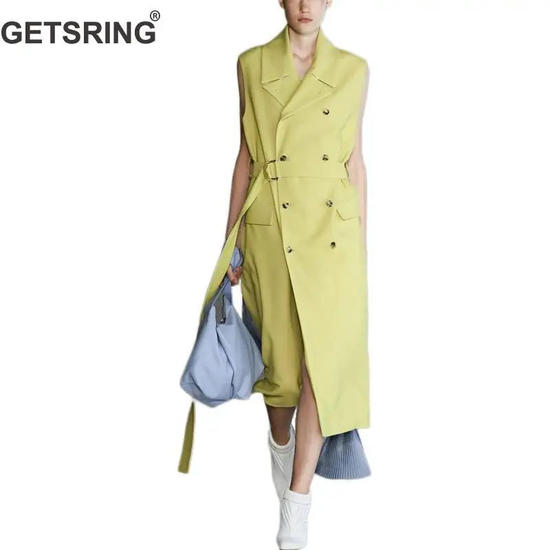 GetSpring Women Vest Double Breasted Bandage Sleeveless Long Vest All Match Women Long Vest Jacket Ladies Sleeveless Coat Autumn
GetSpring Women Vest Double Breasted Bandage Sleeveless Long Vest All Match Women Long Vest Jacket Ladies Sleeveless Coat Autumn