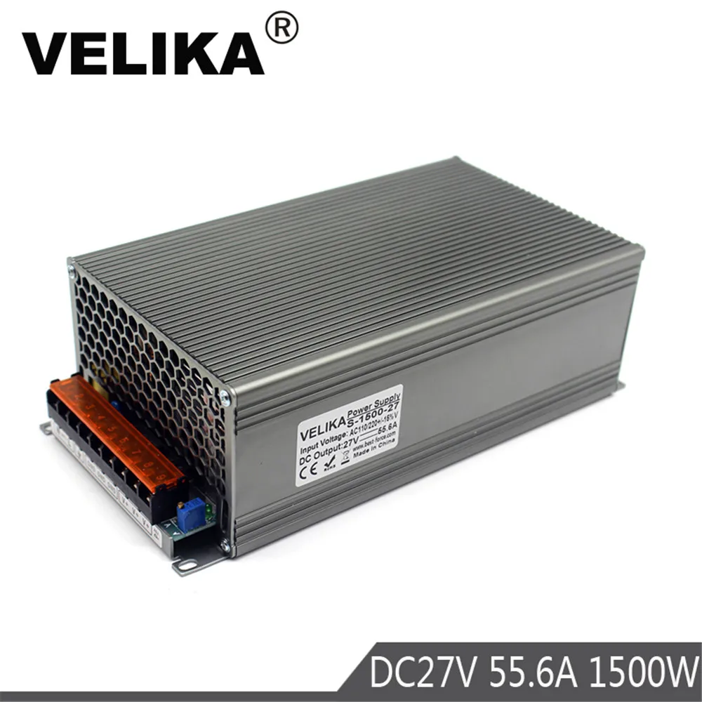 New Model DC Power Supply 27V 55.6A 1500W PSU AC-DC Converter 220v 110V LED Driver DC27V Switching Power Supply For Led Light
New Model DC Power Supply 27V 55.6A 1500W PSU AC-DC Converter 220v 110V LED Driver DC27V Switching Power Supply For Led Light