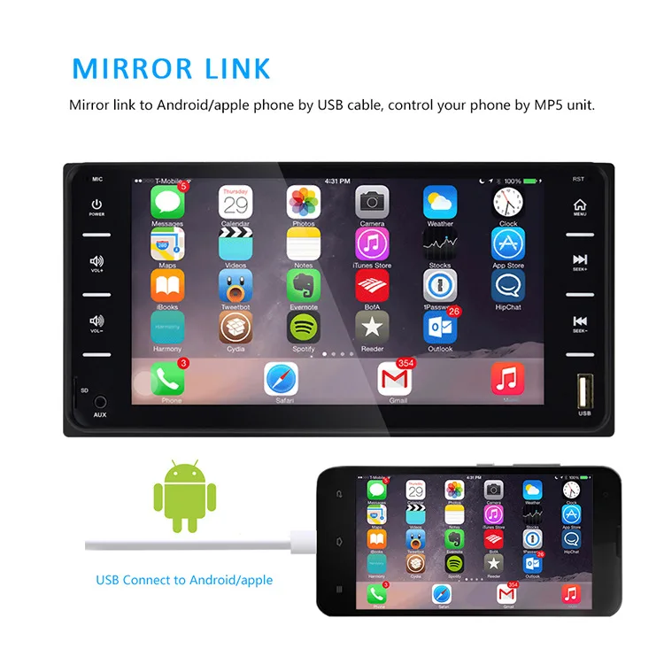 2 Din Car Radio Universal Car Multimedia player 7'' Autoradio Mirror link Bluetooth Audio Radio Stereo For Toyota Corolla
2 Din Car Radio Universal Car Multimedia player 7'' Autoradio Mirror link Bluetooth Audio Radio Stereo For Toyota Corolla
