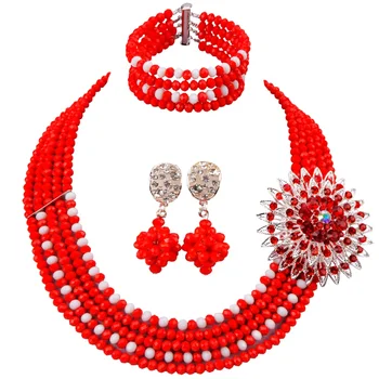 Factory Direct Sale Cheap Price and Nice Quality Opaque Red White Women Crystal Wedding Beads Jewelry Set 5C-ST-21
Factory Direct Sale Cheap Price and Nice Quality Opaque Red White Women Crystal Wedding Beads Jewelry Set 5C-ST-21