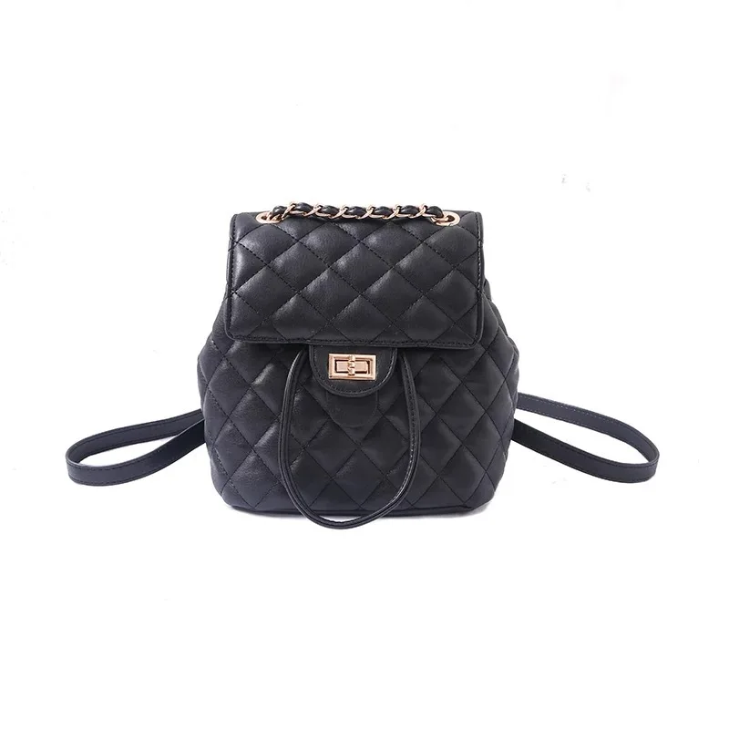 Fashion chain Backpack Women Leather Vintage Diamond Lattice Female Small Backpack Drawstring Backpack Diamond Lattice Backpack
Fashion chain Backpack Women Leather Vintage Diamond Lattice Female Small Backpack Drawstring Backpack Diamond Lattice Backpack