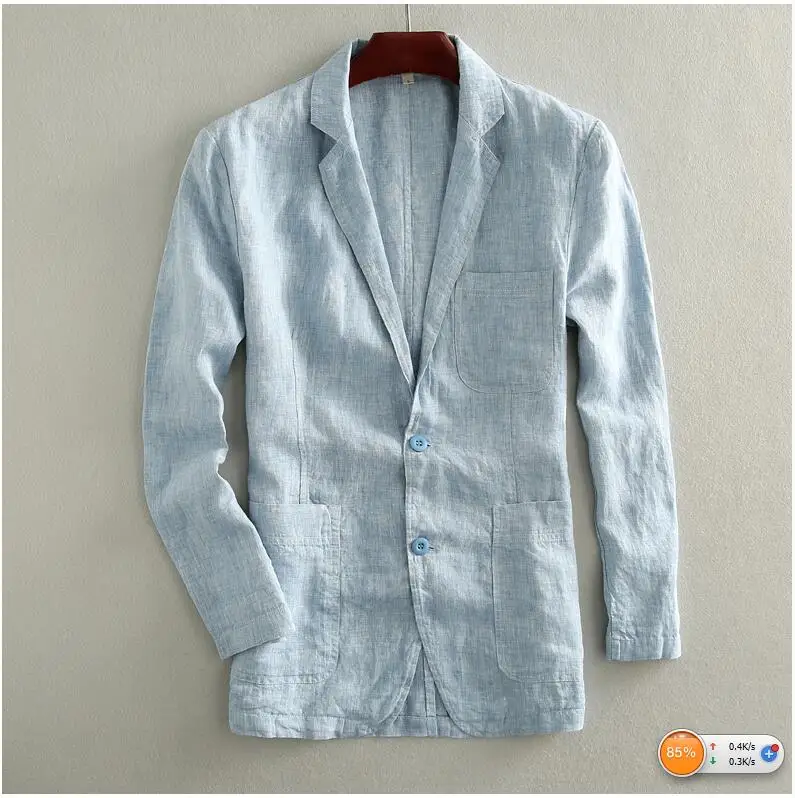 new arrival fashion Spring autumn blazer cotton Linen Suit Male Thin Casual Jacket Then high qualtiy plus size S M L XL XXL
new arrival fashion Spring autumn blazer cotton Linen Suit Male Thin Casual Jacket Then high qualtiy plus size S M L XL XXL