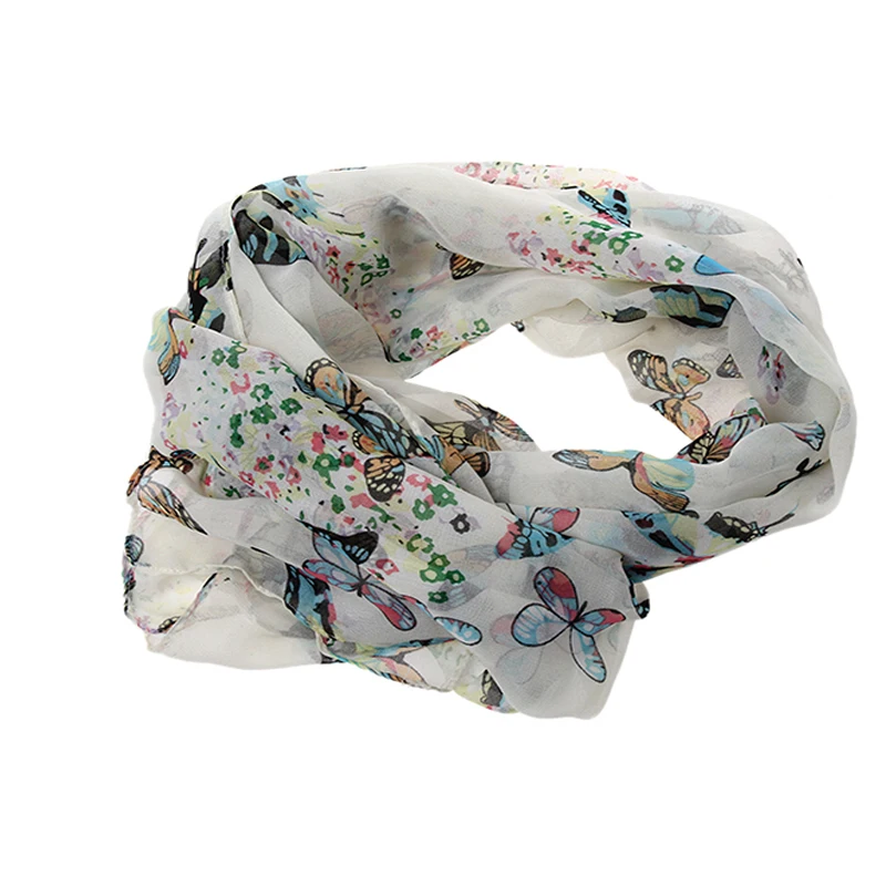 Comfortable Lady Butterfly Print Chiffon Neck Shawl Scarf Scarves Wrap Simple White Chiffon Velvet Rayon Free Shipping
Comfortable Lady Butterfly Print Chiffon Neck Shawl Scarf Scarves Wrap Simple White Chiffon Velvet Rayon Free Shipping