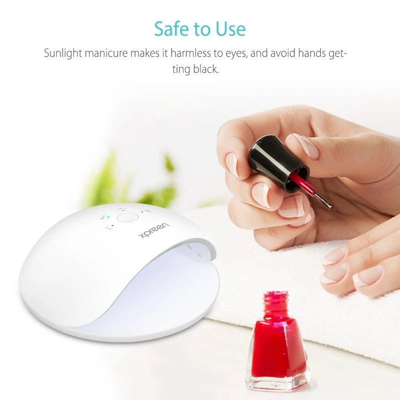 48W Portable Nail Lamp Nail Dryer UV Nail Lamp LED Nail Lamp for Gel Polish With Built-in Lithium Battery White R1
48W Portable Nail Lamp Nail Dryer UV Nail Lamp LED Nail Lamp for Gel Polish With Built-in Lithium Battery White R1