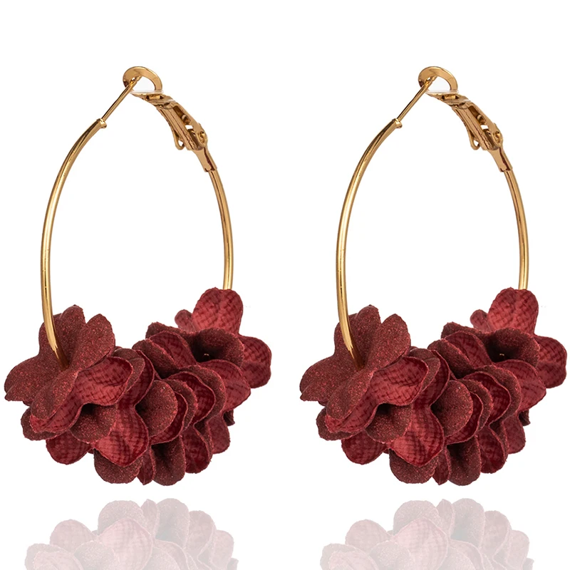 New Design Fashion Fabric Flower Drop Earrings For Women 2018 Statement Colorful Petal Circle Round Big Fancy Earring Jewelry
New Design Fashion Fabric Flower Drop Earrings For Women 2018 Statement Colorful Petal Circle Round Big Fancy Earring Jewelry