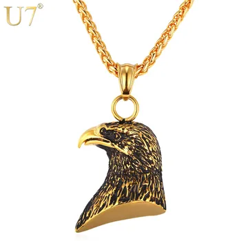 U7 Stainless Steel Eagle Necklace Women Statement Gold Color Animal Charm Pendant Necklace For Men Jewelry Wholesale P737
U7 Stainless Steel Eagle Necklace Women Statement Gold Color Animal Charm Pendant Necklace For Men Jewelry Wholesale P737