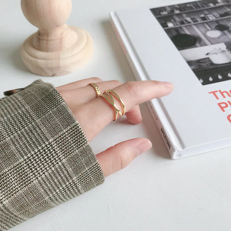 LouLeur double layer X style cross rings gold 925 sterling silver simple elegant wide face female rings gold silver jewelry gift
LouLeur double layer X style cross rings gold 925 sterling silver simple elegant wide face female rings gold silver jewelry gift
