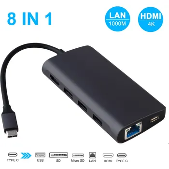 Multi USB 3.0 Hub USB Splitter High Speed USB-C HUB Type-c to Multi USB-3.0 HDMI Power Adapter For Macbook Pro Air Top Quality
Multi USB 3.0 Hub USB Splitter High Speed USB-C HUB Type-c to Multi USB-3.0 HDMI Power Adapter For Macbook Pro Air Top Quality