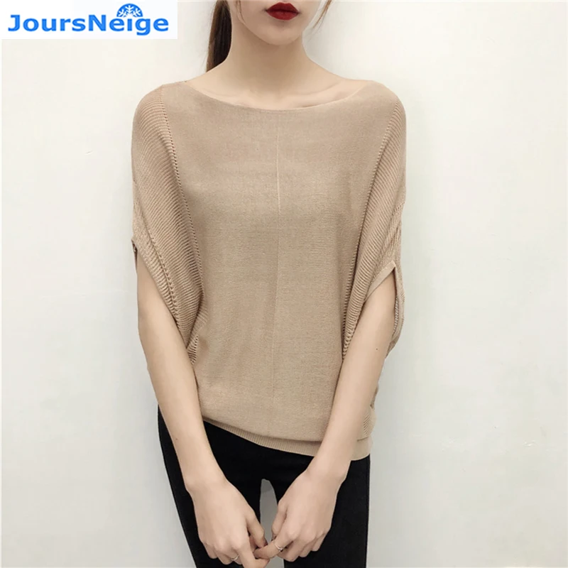 JoursNeige Knitted Pullovers Women Tops 2018 Spring Knited pullover Batwing Sleeve Hollow Out Pull Femme Knitwear Sweaters
JoursNeige Knitted Pullovers Women Tops 2018 Spring Knited pullover Batwing Sleeve Hollow Out Pull Femme Knitwear Sweaters