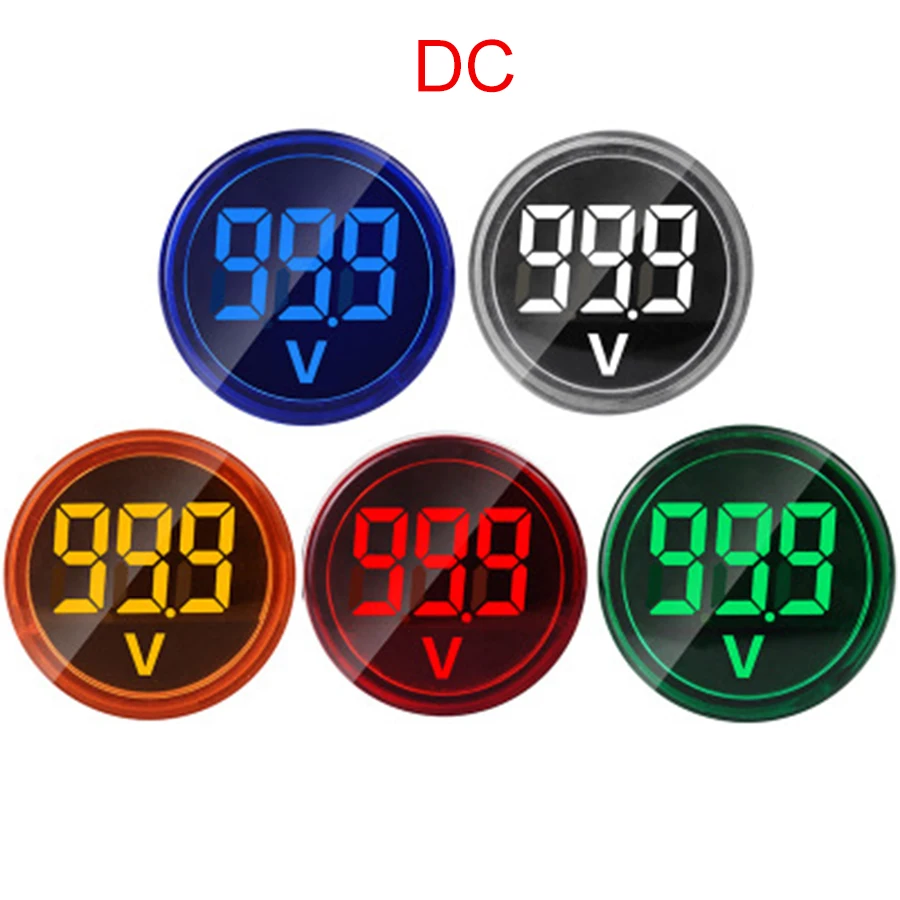 ST16VD 22mm Hole Size 6-60 VDC Digital Voltmeter Round Voltage Detector Tester Mini LED Voltage Indicator Signal Light Monitor
ST16VD 22mm Hole Size 6-60 VDC Digital Voltmeter Round Voltage Detector Tester Mini LED Voltage Indicator Signal Light Monitor