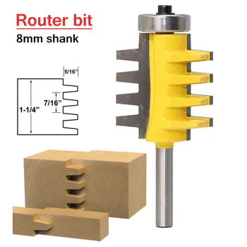 8-handle Engraving machine milling cutter 8mm Shank Rail Reversible Finger Joint Glue Router Bit Cone Tenon Woodwork Cutter
8-handle Engraving machine milling cutter 8mm Shank Rail Reversible Finger Joint Glue Router Bit Cone Tenon Woodwork Cutter