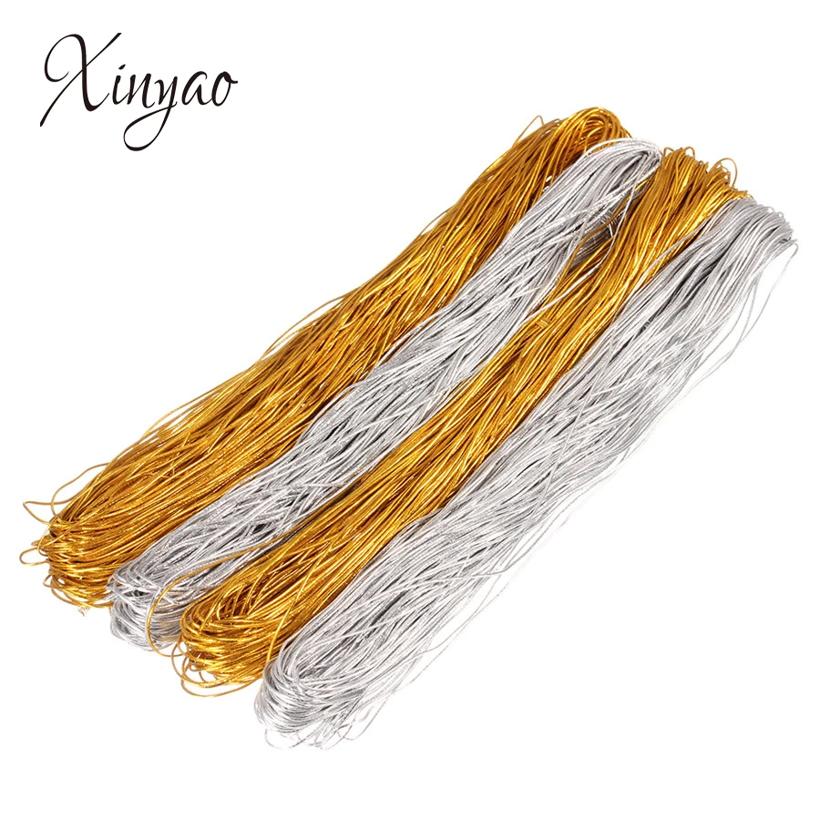 XINYAO 50m Gold Silver Color Elastic Stretch Cords 1mm 1.5mm Diameter String Rope Thread Cord For Jewelry Findings Diy Bracelet
XINYAO 50m Gold Silver Color Elastic Stretch Cords 1mm 1.5mm Diameter String Rope Thread Cord For Jewelry Findings Diy Bracelet