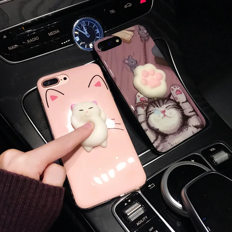 Funny Cute Cat Squishy Phone Case For iphone 6 6S 6Plus Squishy Case Soft Housing Case blando Cover for iPhone X 8 7 7Plus Case
Funny Cute Cat Squishy Phone Case For iphone 6 6S 6Plus Squishy Case Soft Housing Case blando Cover for iPhone X 8 7 7Plus Case