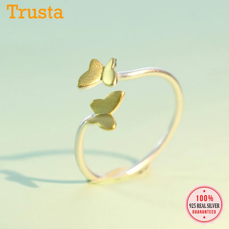 Trustdavis 100% 925 Solid Real Sterling Silver Gold Butterfly Opening Ring Size 5 6 7 8 Wonderful Gift For Girls Teen Lady DA199
Trustdavis 100% 925 Solid Real Sterling Silver Gold Butterfly Opening Ring Size 5 6 7 8 Wonderful Gift For Girls Teen Lady DA199