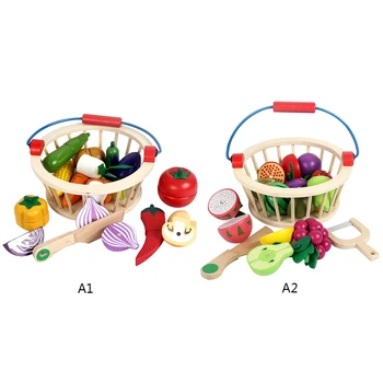Kitchen Food Toy 12pcs/14pcs Cutting Fruit/Vegetable Wooden Play Food Toy Children Play House Kitchen Toy with Basket gift
Kitchen Food Toy 12pcs/14pcs Cutting Fruit/Vegetable Wooden Play Food Toy Children Play House Kitchen Toy with Basket gift